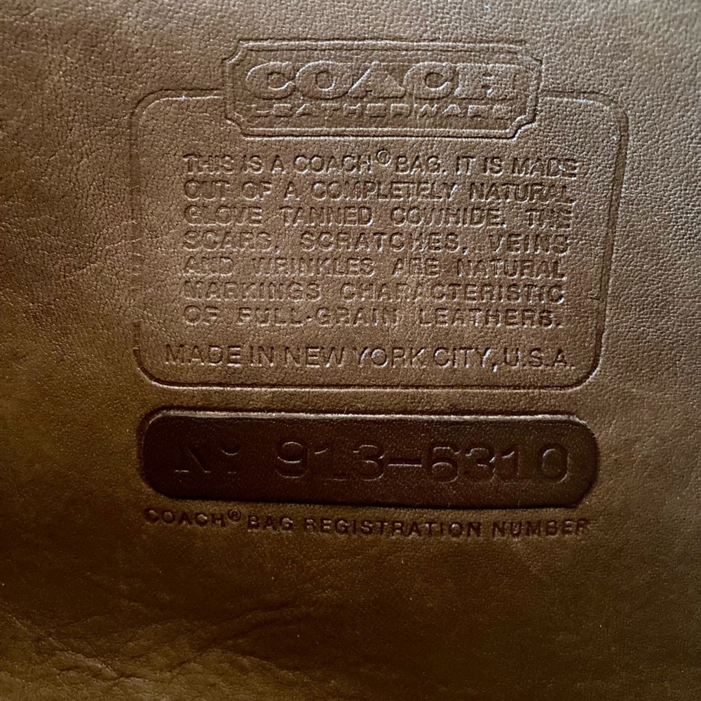Coach Vintage Basic Bag 9455 Tabac - Picture 3 of 17
